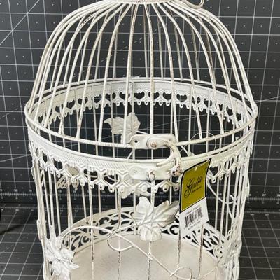 White Bird Cage NEW 