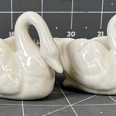 2 Small Lenox Swans 