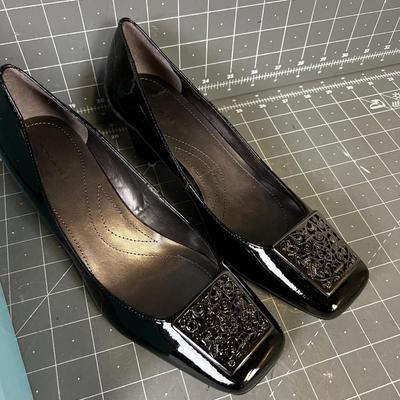 2 - 7-1/2 Black Shoes NEW 