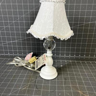 Decorative White Night Stand Lamp NEW 