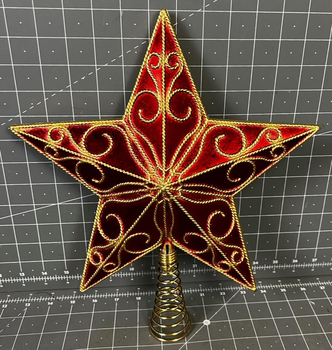 Red Star Tree Topper