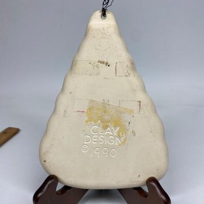 1990 Clay Design Christmas Tree Cookie Mold