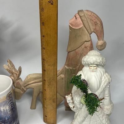 Rustic Style Christmas Holiday Decor Lot
