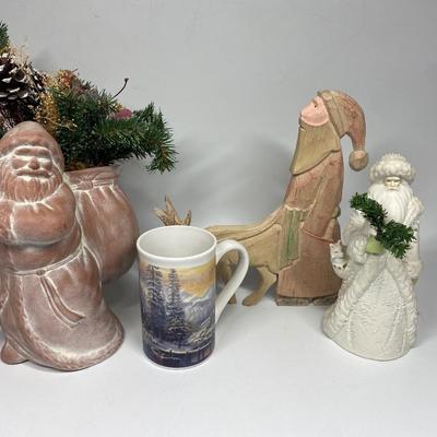 Rustic Style Christmas Holiday Decor Lot