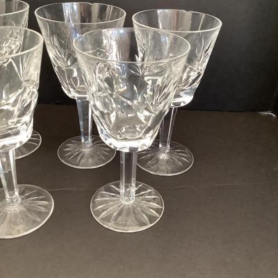 8228 Set of 9 Waterford Wine Glasses in Ashling Pattern