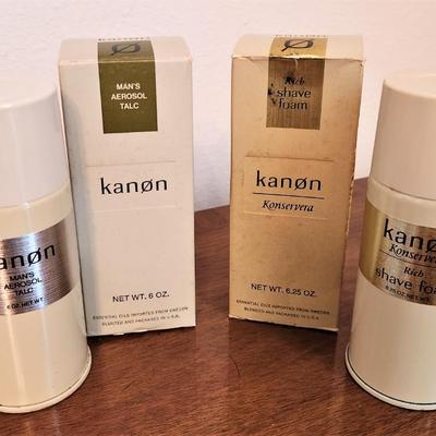 Lot #157  Lot of KANON Men's Products - Talc/Shave Foam