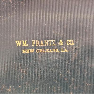 Lot #161  Wonderful Antique W.M. Frantz & Co. (New Orleans) Cased Sterling Sale Set