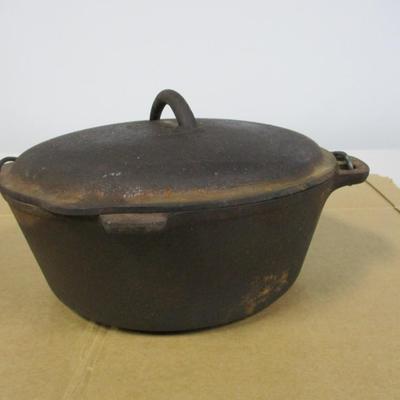Made In USA Cast Iron Pot With LId