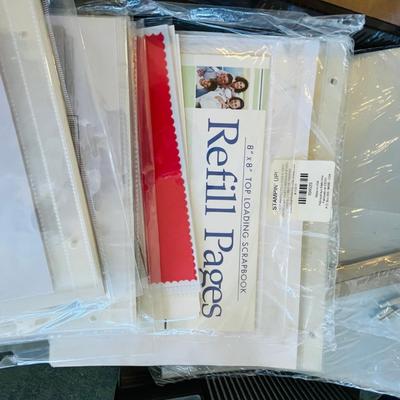 Scrap book supplies + Clock