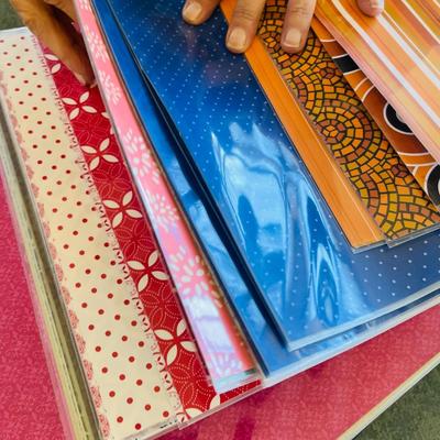 Large scrap book of paper