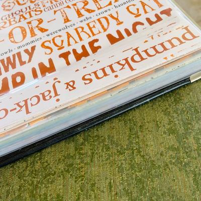 Large scrap book of paper