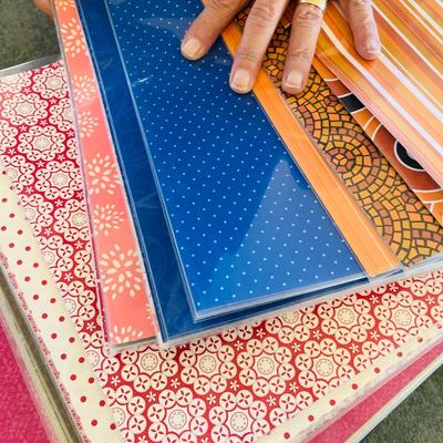 Large scrap book of paper