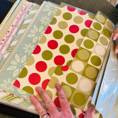 Large scrap book of paper