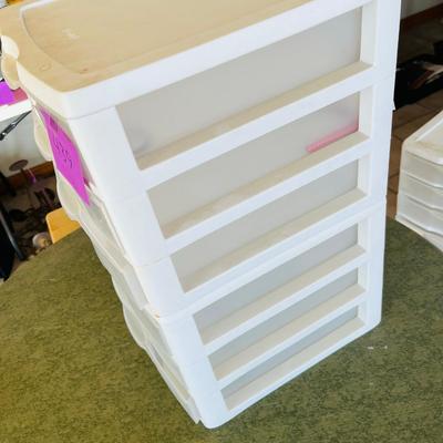 Lot of 2 3 drawer stackers