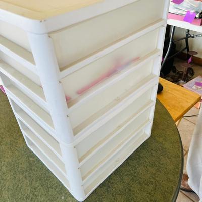 Lot of 2 3 drawer stackers
