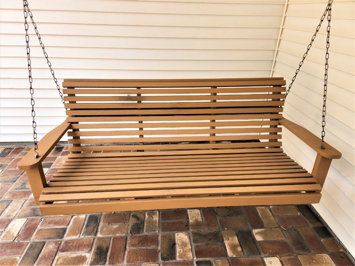 Lot 173 Wooden Porch Swing