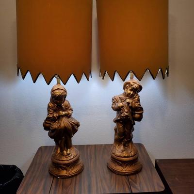 Darling Plaster Child Lamps