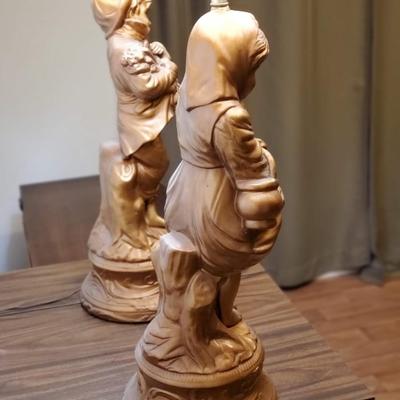 Darling Plaster Child Lamps