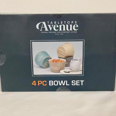 TABLETOPS Avenue 4pc Bowl Set
