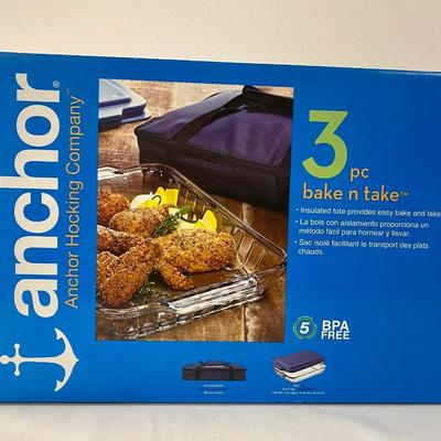ANCHOR HOCKING COMPANY 3 Pc Bake N Take