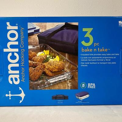 ANCHOR HOCKING COMPANY 3 Pc Bake N Take