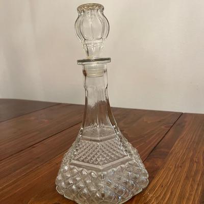 VINTAGE Glass Shipâ€™s Decanter