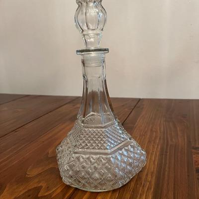 VINTAGE Glass Shipâ€™s Decanter
