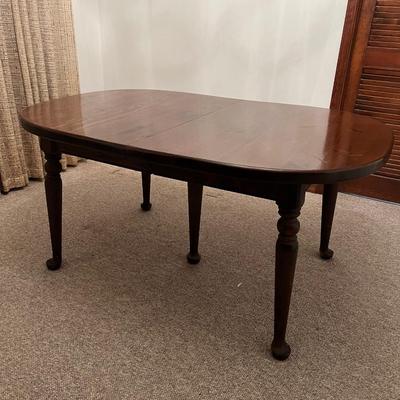 Solid Wood Dining Room Table with 3 Leafs *See Description*