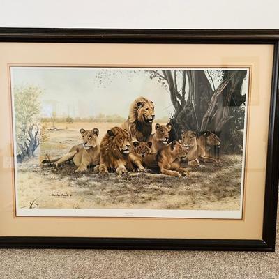 CHARLES FRACE SIGNED ROYAL PRIDE FRAMED PICTURE