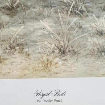 CHARLES FRACE SIGNED ROYAL PRIDE FRAMED PICTURE