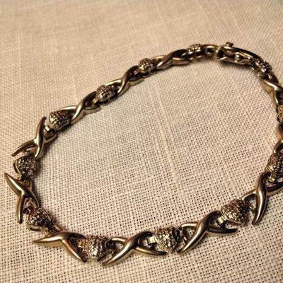 ROSS SIMONS Sterling Silver Heart XOXO 7.5" Tennis Bracelet