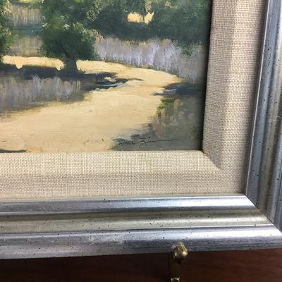 8327 Signed Original Impressionist Oil on Board Painting