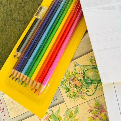 Pencil Coloring Sheets w/ pencils