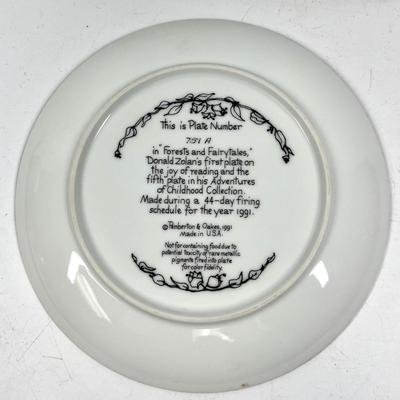 Pemberton and Oakes 1991 Donald Zolan decorative plate 751A in â€œForests and Fairytalesâ€