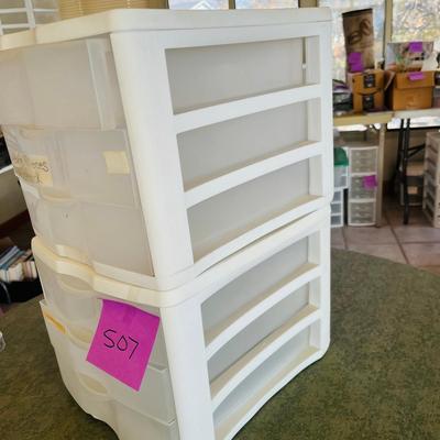 2 Three Drawer Storage