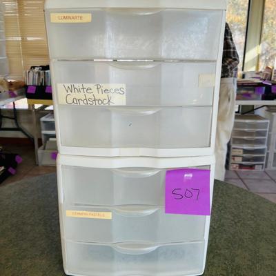 2 Three Drawer Storage