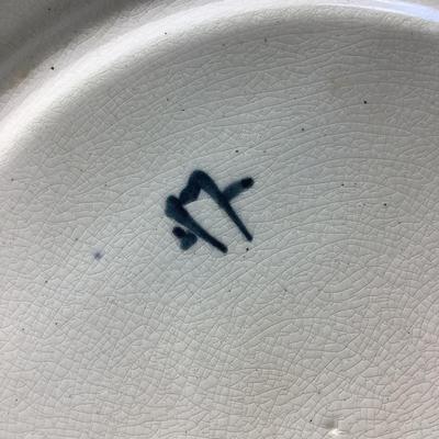 Lot. 8334. Two Majolica Asparagus Plates