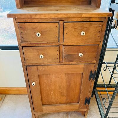 Small Pine Country Cabinet