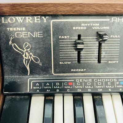 Lowrey Teenie Genie Organ and Needlepoint Bench  (BR3-JM)