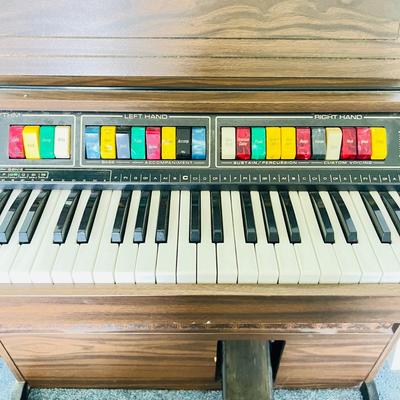 Lowrey Teenie Genie Organ and Needlepoint Bench  (BR3-JM)