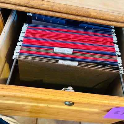 Oak 2 drawer File cabinet