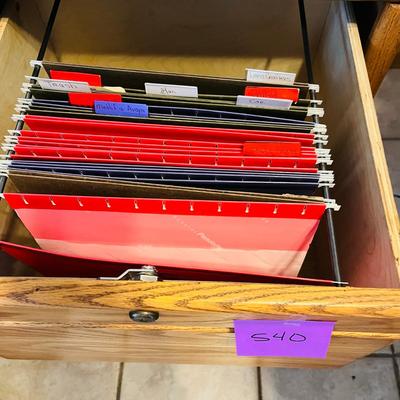 2 Drawer Oak File Cabinet