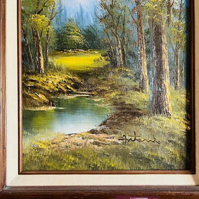 Forest Scene Oil Painting