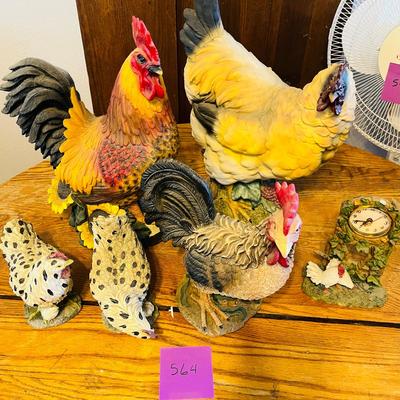 Lot of Chicken decor