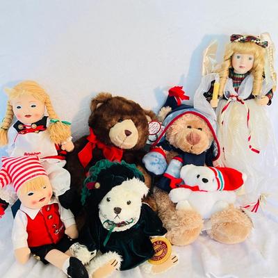 Collection of Christmas Bears and Musical Angel (BR3-JM)