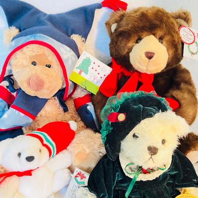 Collection of Christmas Bears and Musical Angel (BR3-JM)