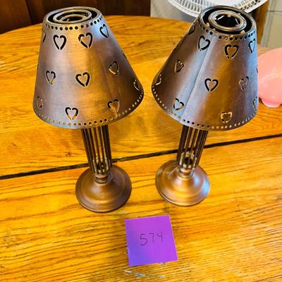 Copper tone Votive lamps