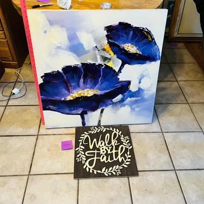 Purple Poppies & Plaque