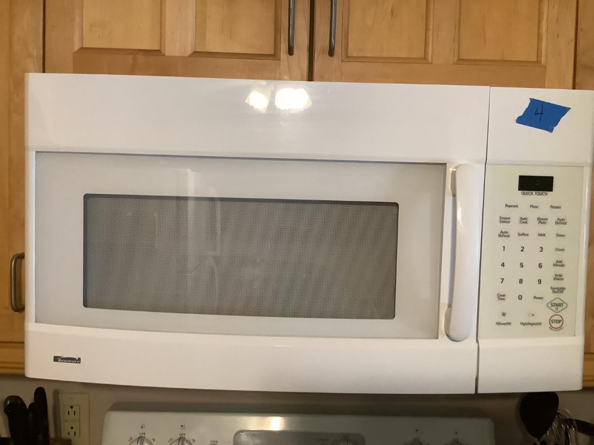 Kenmore microwave built in