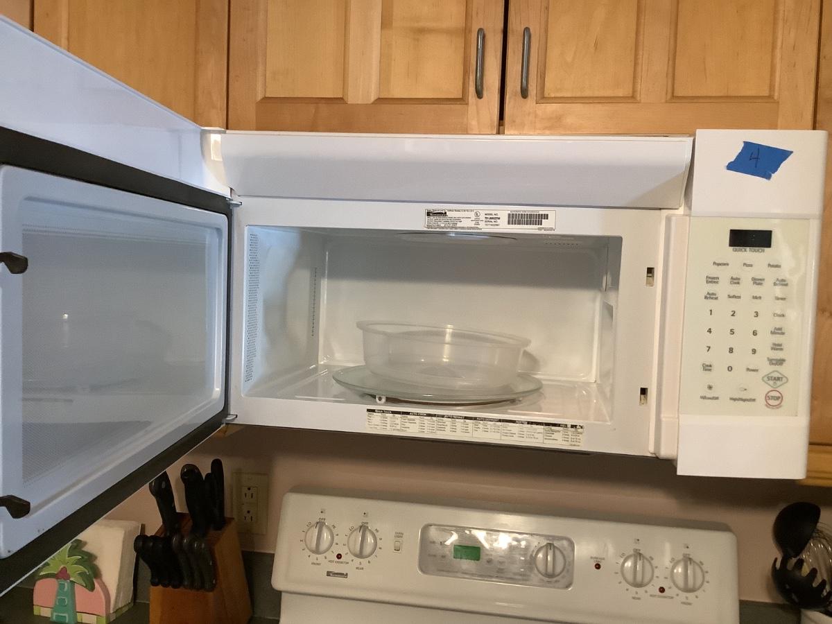 Kenmore microwave built in